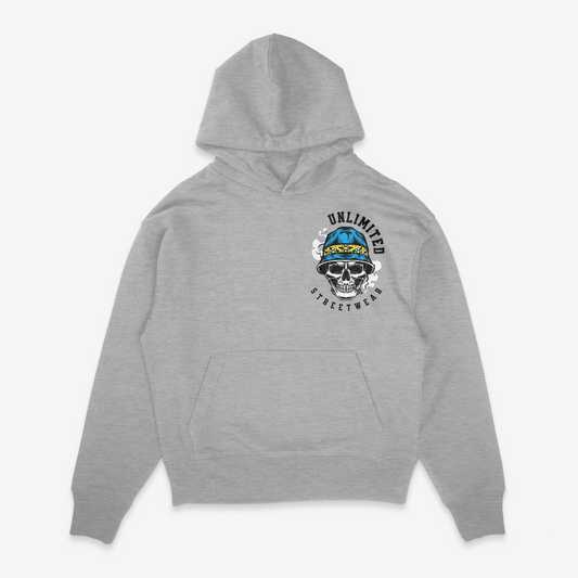 Unlimited Smoking Skull Hoodie